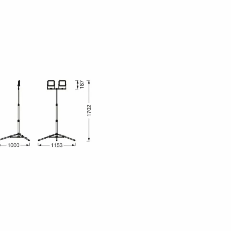 Luminaires Ledvance Worklight Projecteur LED Gris, Noir, 1 lumière