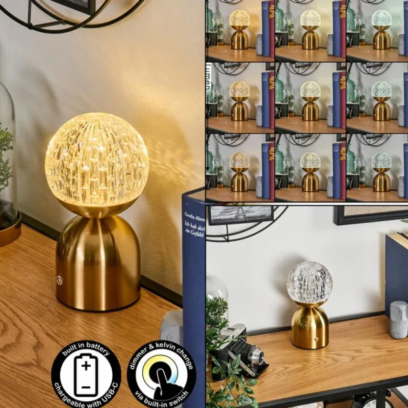 hofstein Yngered Lampe à poser LED Laiton, 1 lumière