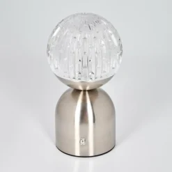 hofstein Yngered Lampe à poser LED Nickel mat, 1 lumière