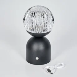 hofstein Yngered Lampe à poser LED Noir, 1 lumière