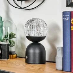 hofstein Yngered Lampe à poser LED Noir, 1 lumière