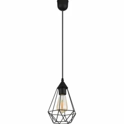 Luminaires Globo Lighting Zachary Suspension Noir, 1 lumière* Suspensions