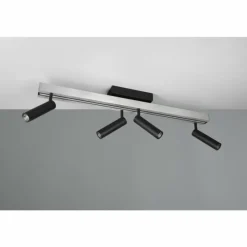 Luminaires Trio Zeno Plafonnier LED Aluminium, 5 lumières, Télécommandes* Éclairage Led