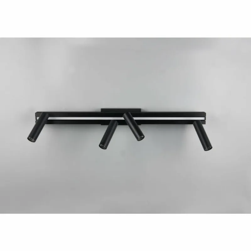 Luminaires Trio Zeno Plafonnier LED Noir, 5 lumières, Télécommandes* Éclairage Led