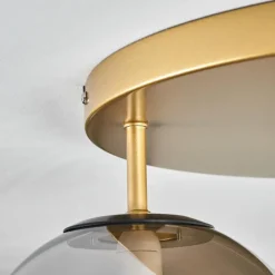 Lampes Dorées-hofstein Zernez Plafonnier Or, 3 lumières