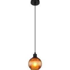 Luminaires Globo Lighting Zumba Suspension Noir, 1 lumière