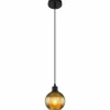 Luminaires Globo Lighting Zumba Suspension Noir, 1 lumière