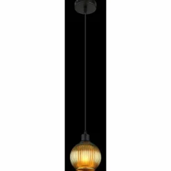 Luminaires Globo Lighting Zumba Suspension Noir, 1 lumière