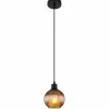 Luminaires Globo Lighting Zumba Suspension Noir, 1 lumière